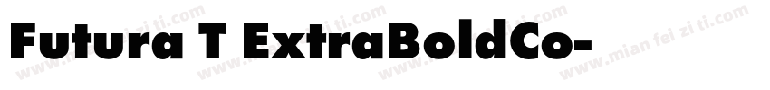 Futura T ExtraBoldCo字体转换
